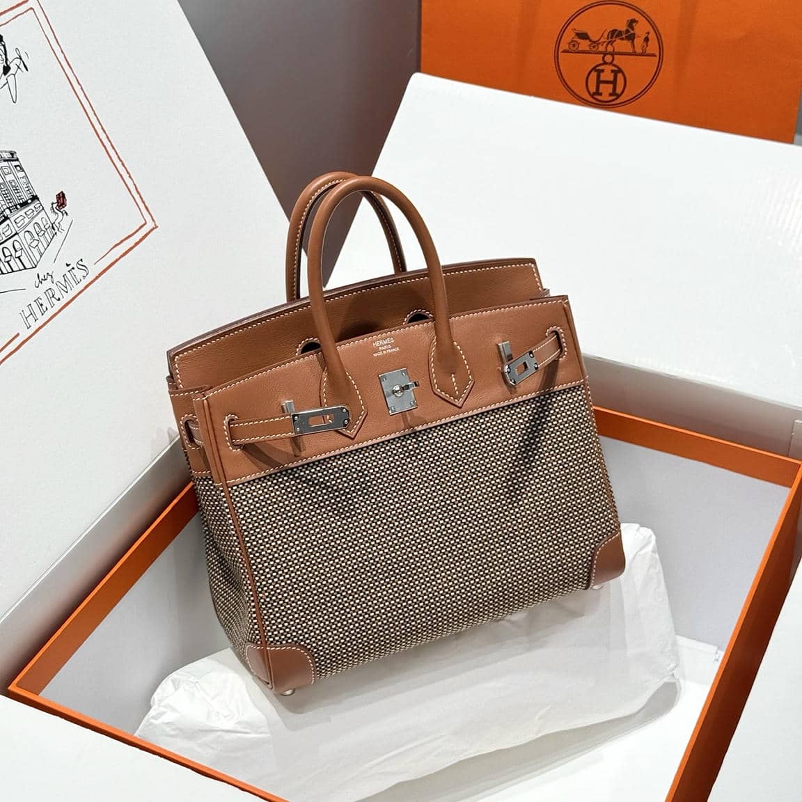 Birkin Canvas-Leather Mix-113